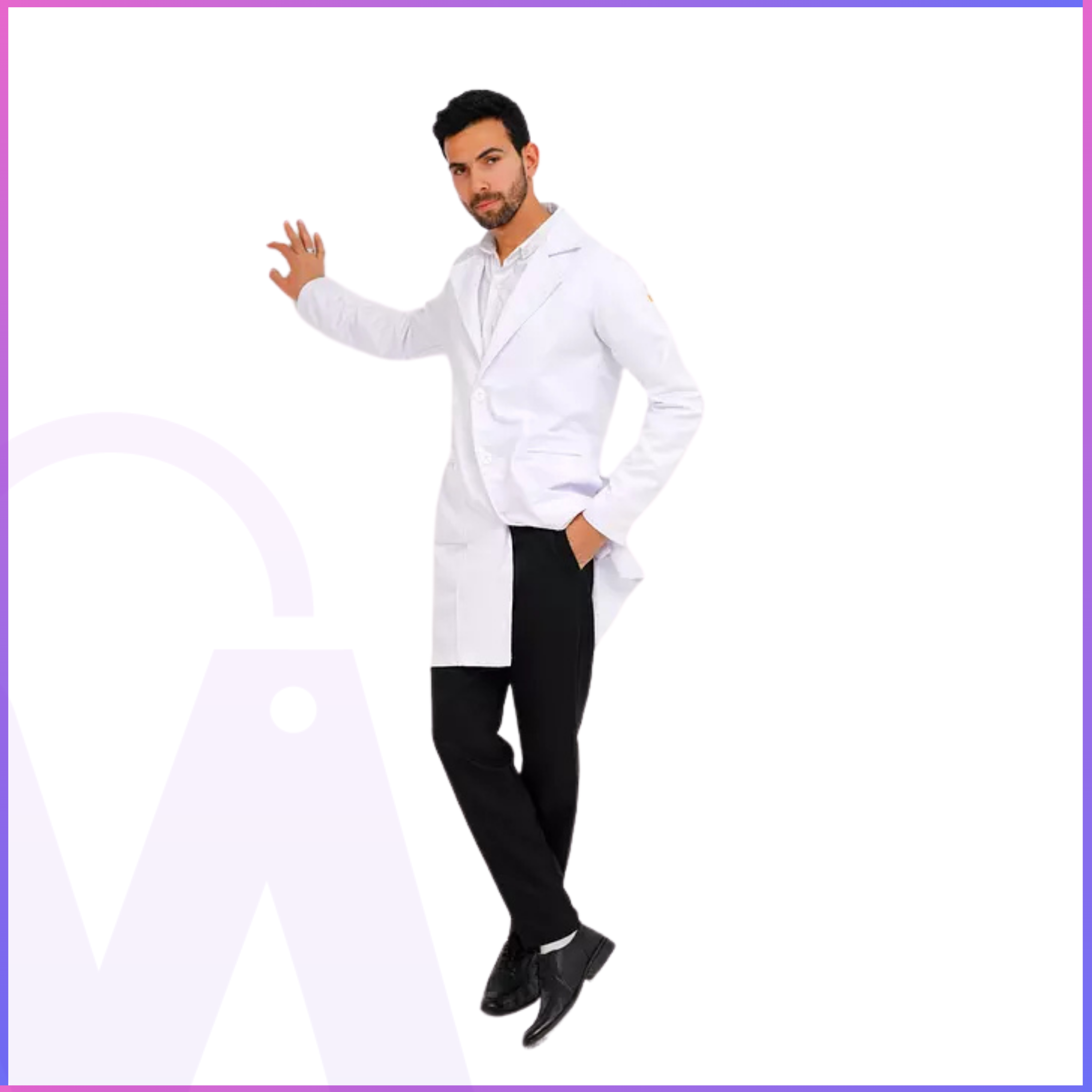 Premium Long Lab Coat - Men