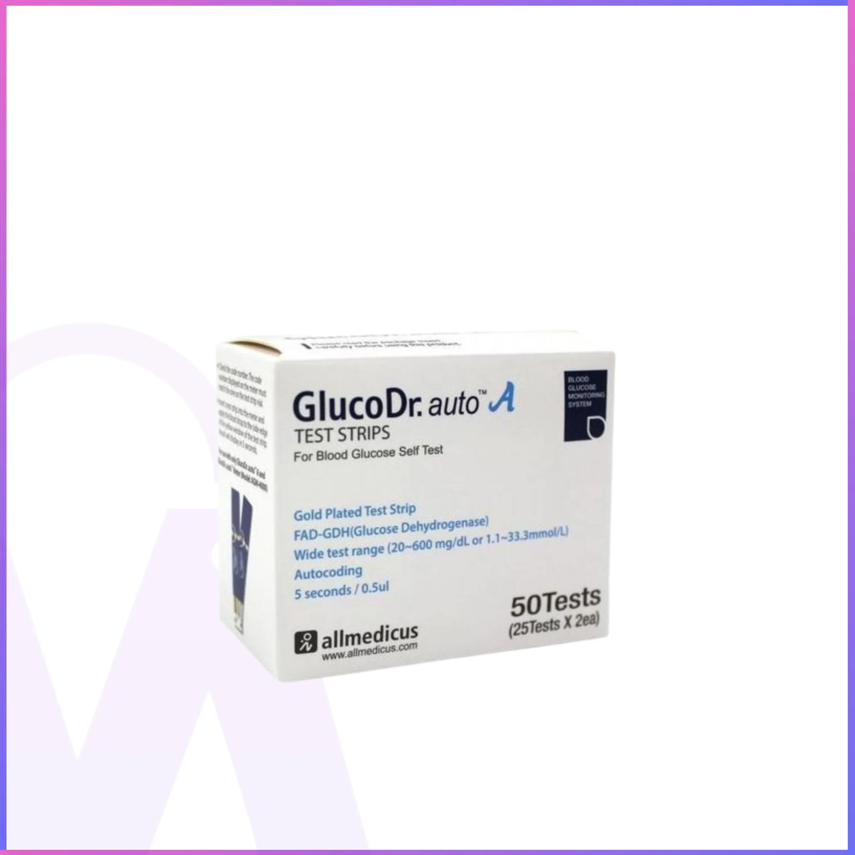 Gluco Dr. Auto A Blood Glucose Meter – Made in Korea | Free 25 Strips | Easy & Accurate Testing