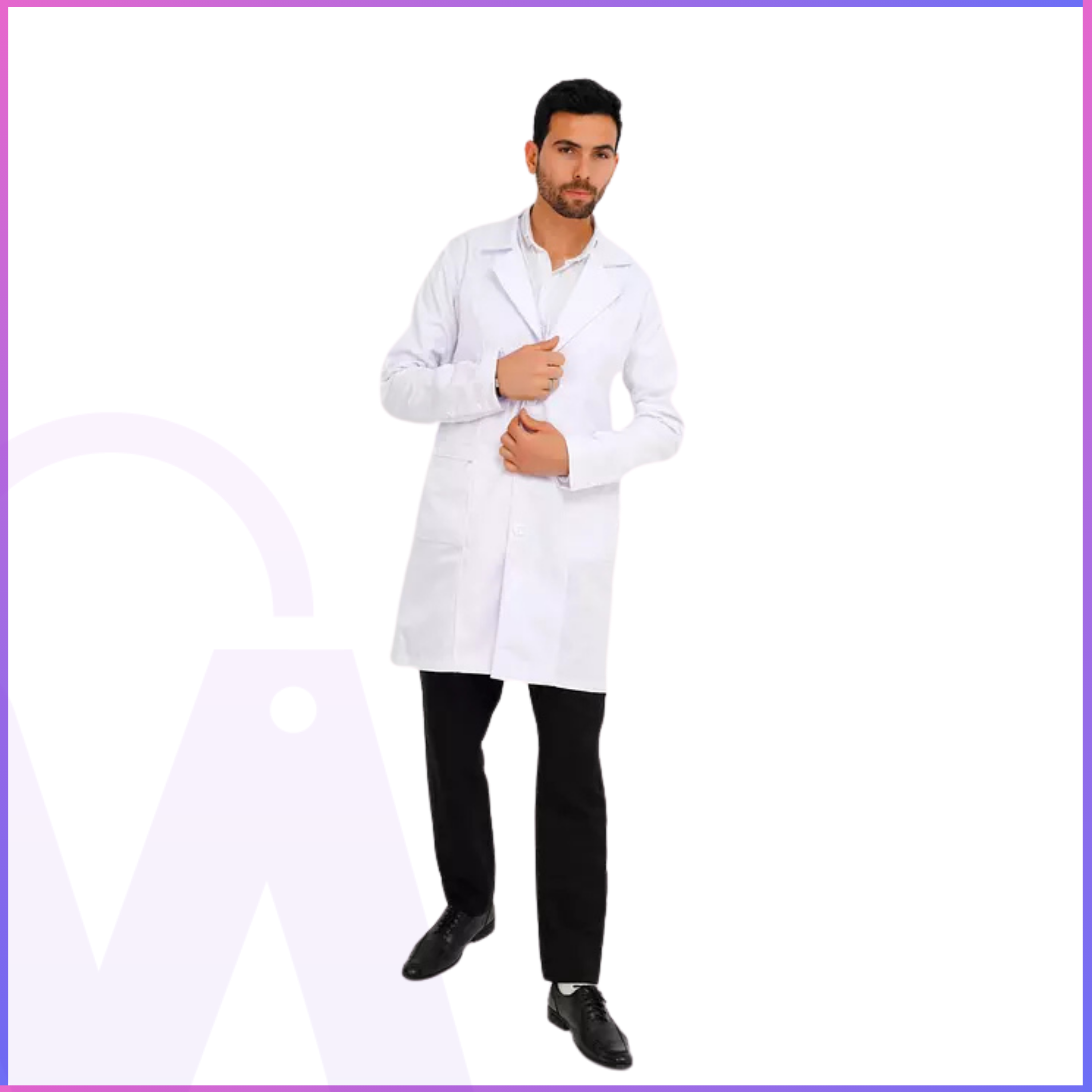Premium Long Lab Coat - Men
