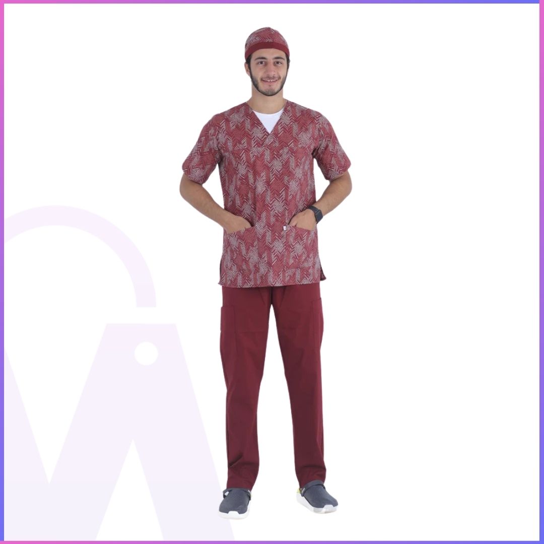 Dr. Flexi Men’s Printed Scrubs – Stylish & Comfortable Workwear