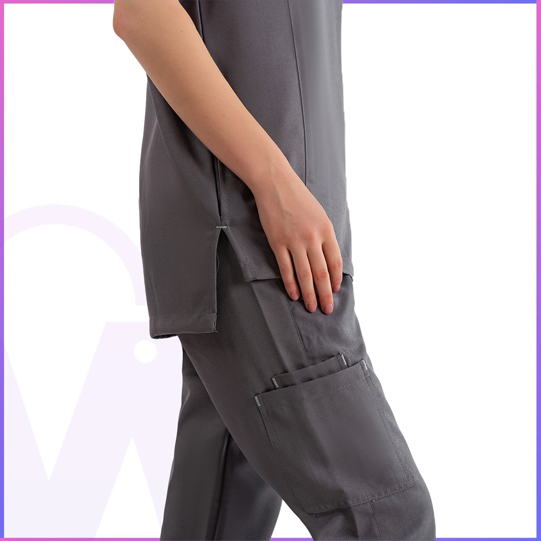 Half Collar Scrub - Women (Short Sleeve)