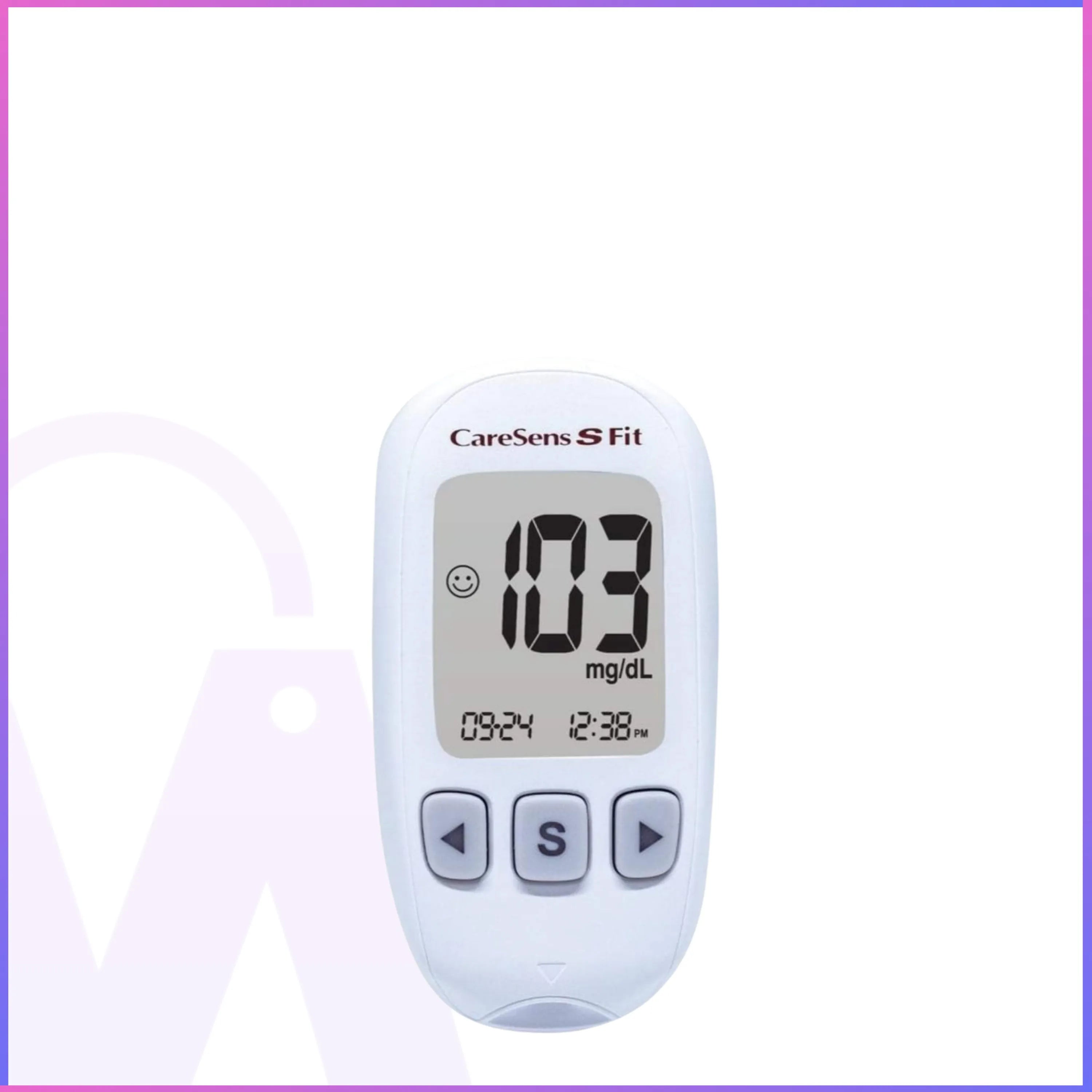 CareSens S Fit Blood Glucose Meter – Fast 6s Results | 2-Year Warranty | 1000 Test Memory | Ketone Alert