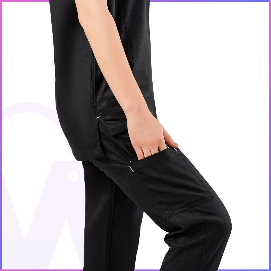 Half Collar Scrub - Women (Short Sleeve)