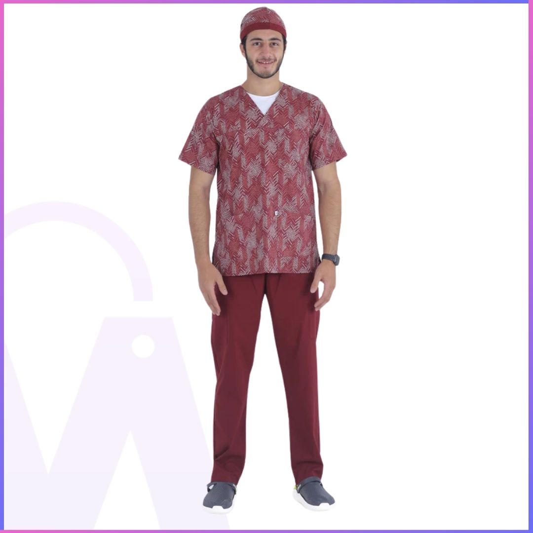 Dr. Flexi Men’s Printed Scrubs – Stylish & Comfortable Workwear