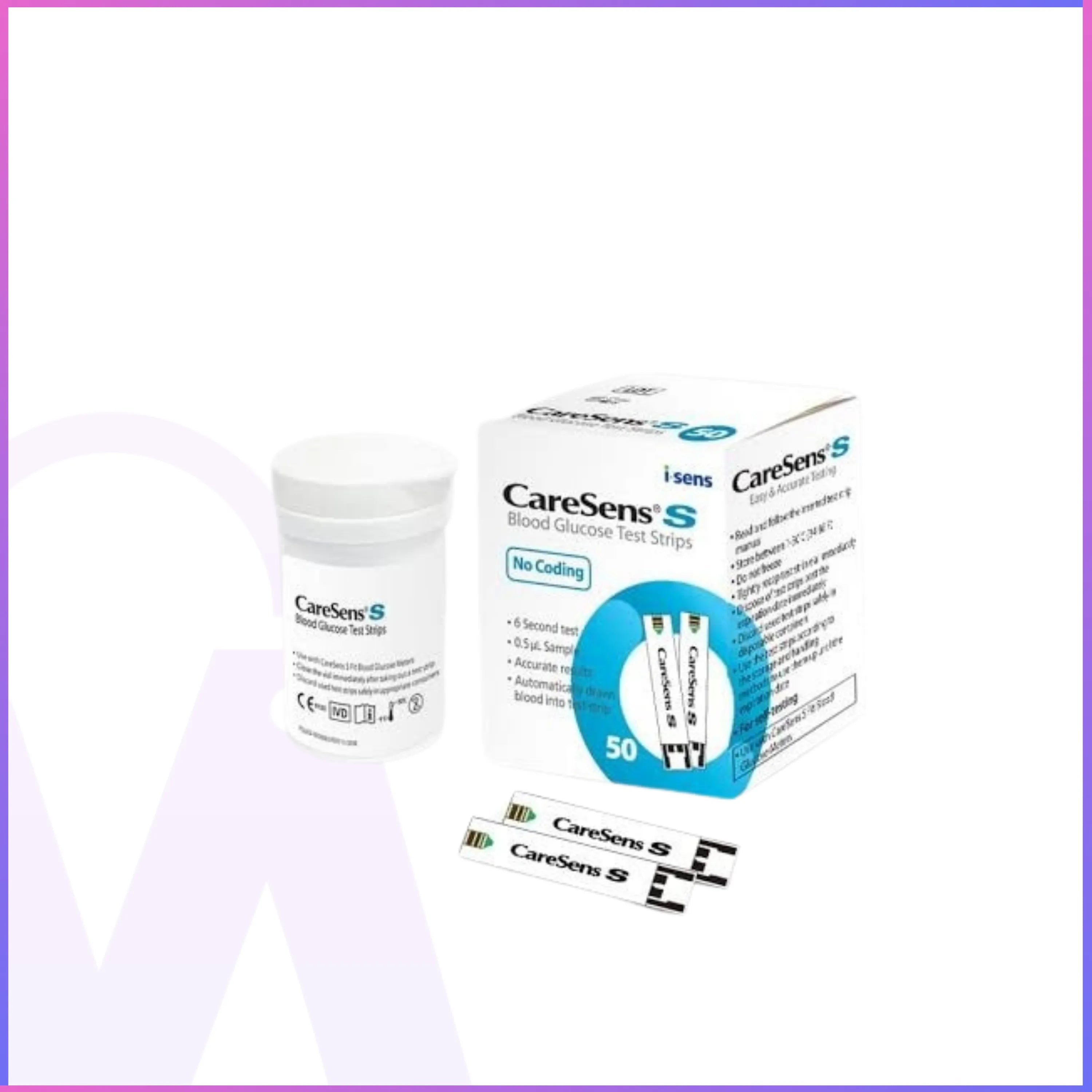CareSens S Fit Blood Glucose Meter – Fast 6s Results | 2-Year Warranty | 1000 Test Memory | Ketone Alert