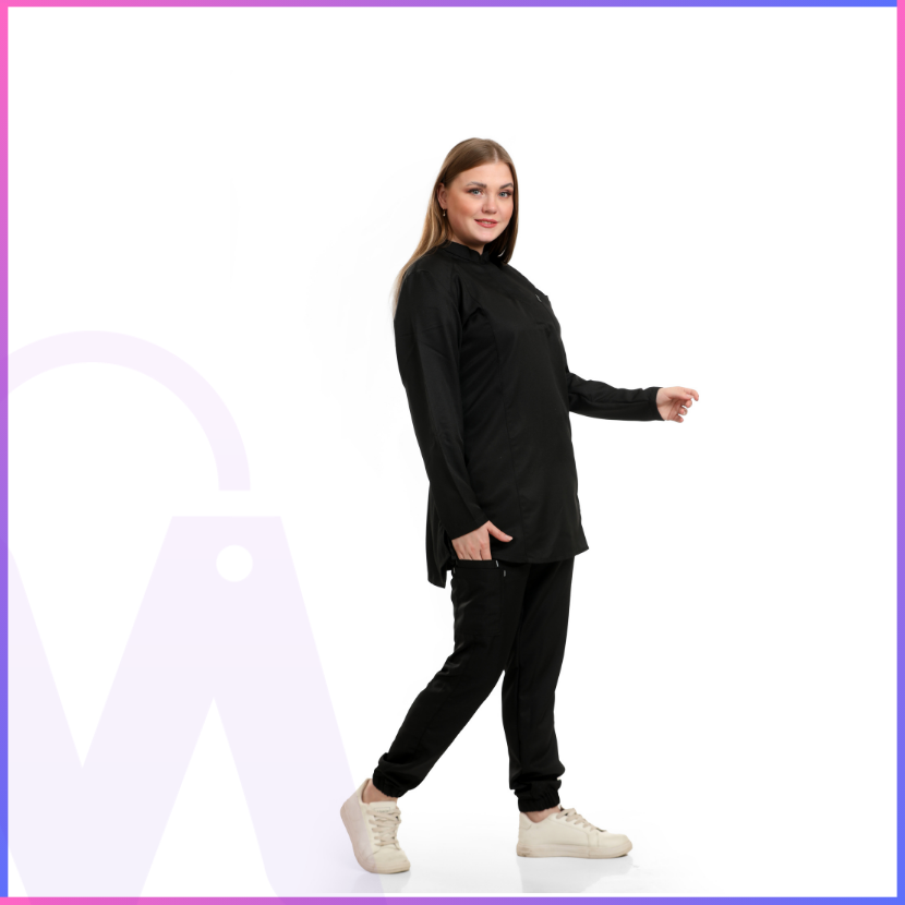 Female Half Collar Scrub (Full Sleeves)