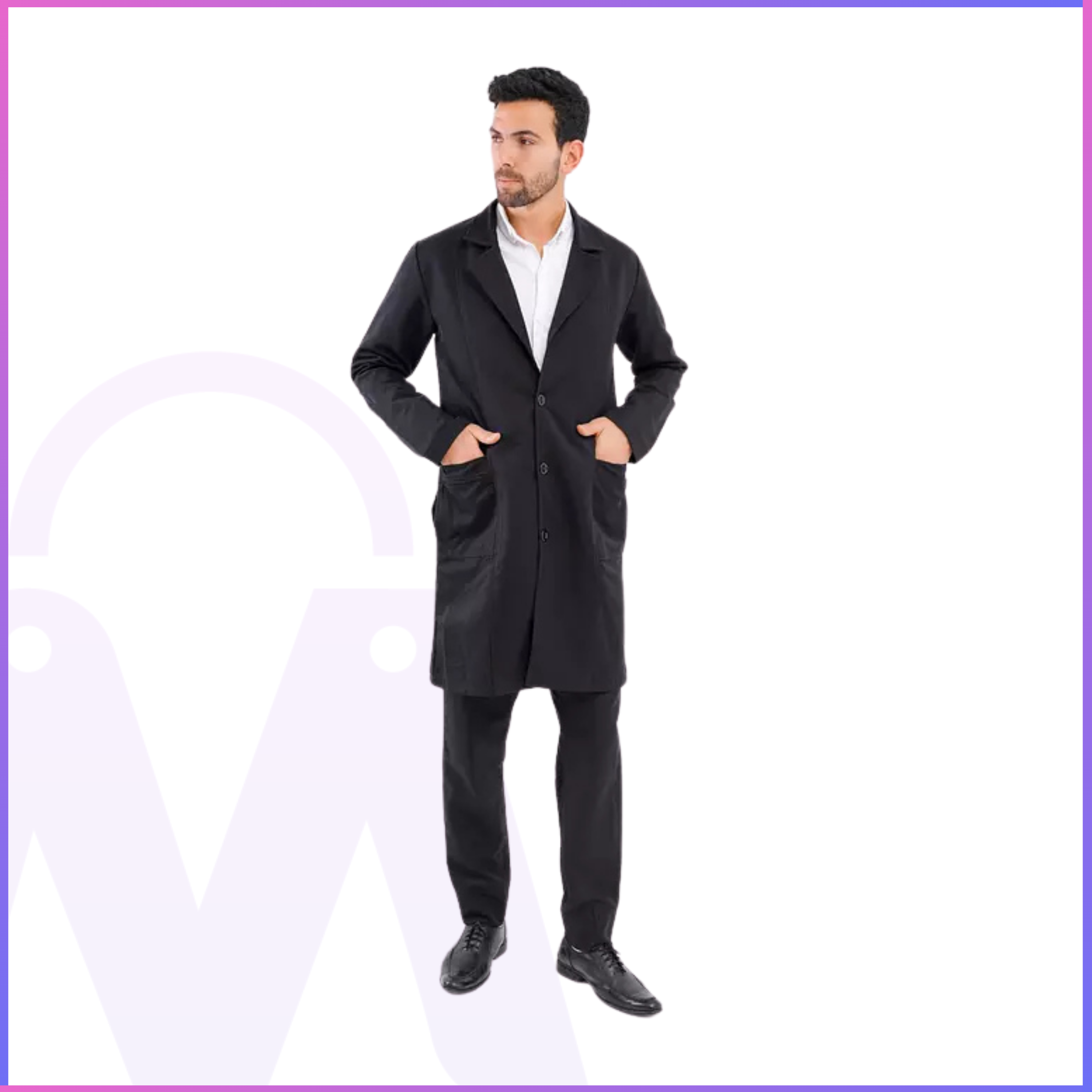 Premium Long Lab Coat - Men