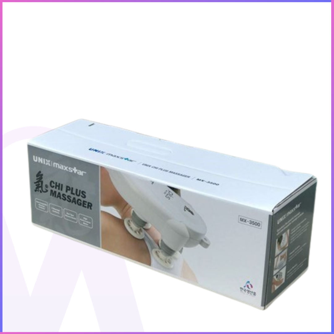 جهاز تدليك كامل الجسم محمول باليد - باندا MX-3500 (4 رؤوس، 3 أنواع من أغطية الرأس)