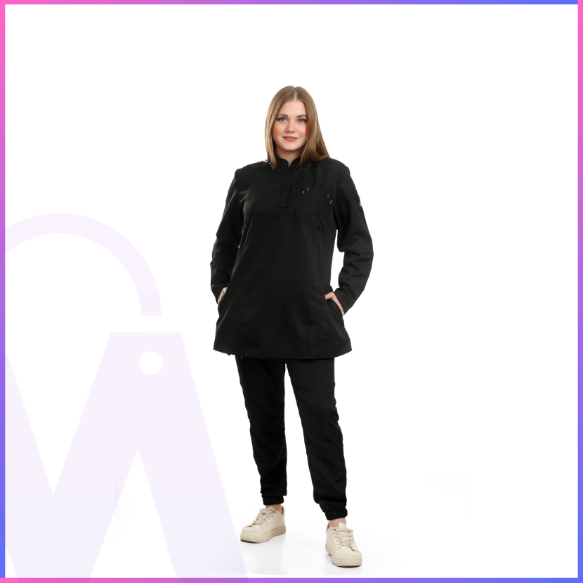 Female Half Collar Scrub (Full Sleeves)