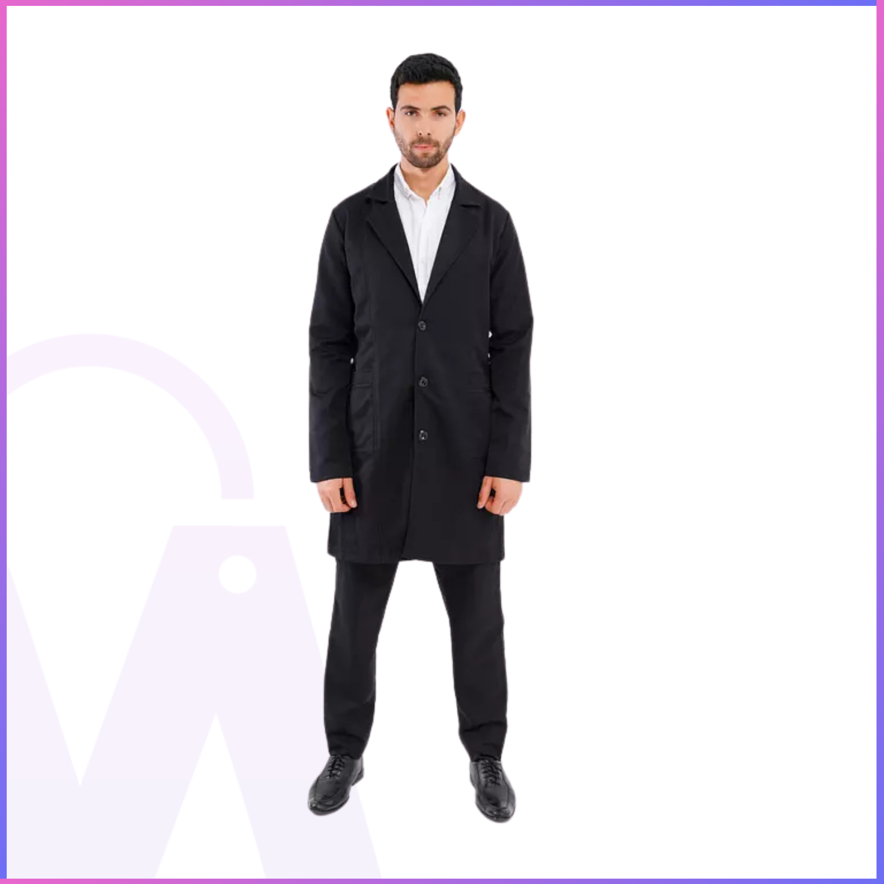 Premium Long Lab Coat - Men