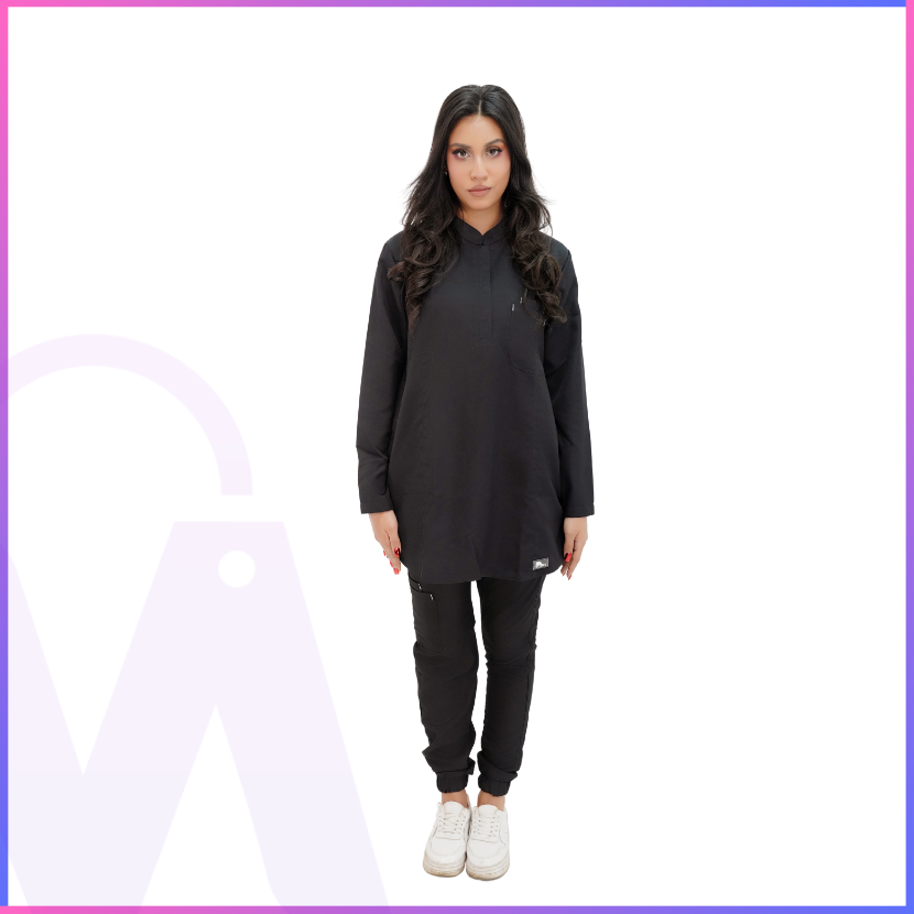 Female Half Collar Scrub (Full Sleeves)