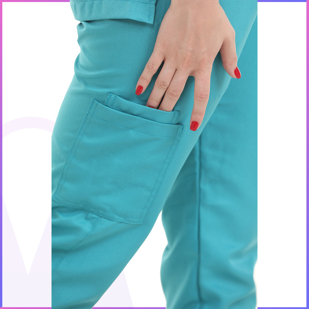 Half Collar Scrub - Women (Short Sleeve)