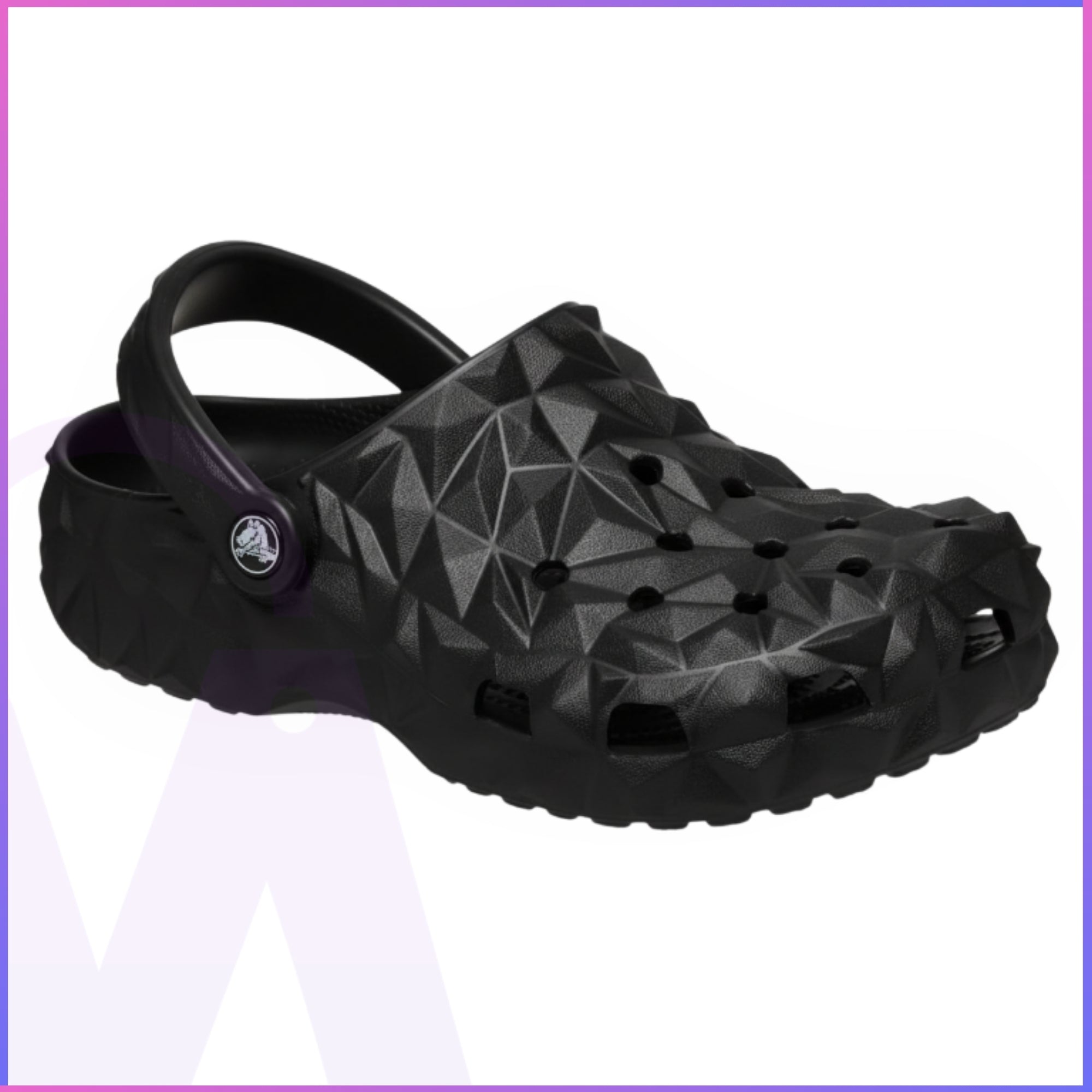 Unisex Crocs Classic Geometric Clog - Black