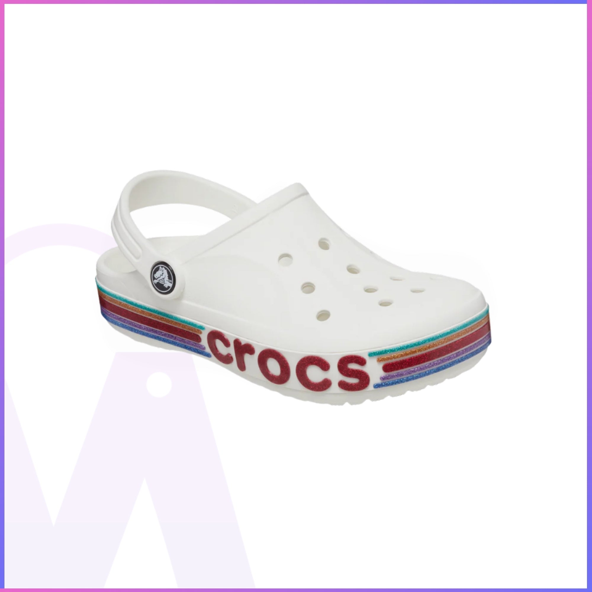 Crocs Babayan Rainbow Glitter Clog Kids