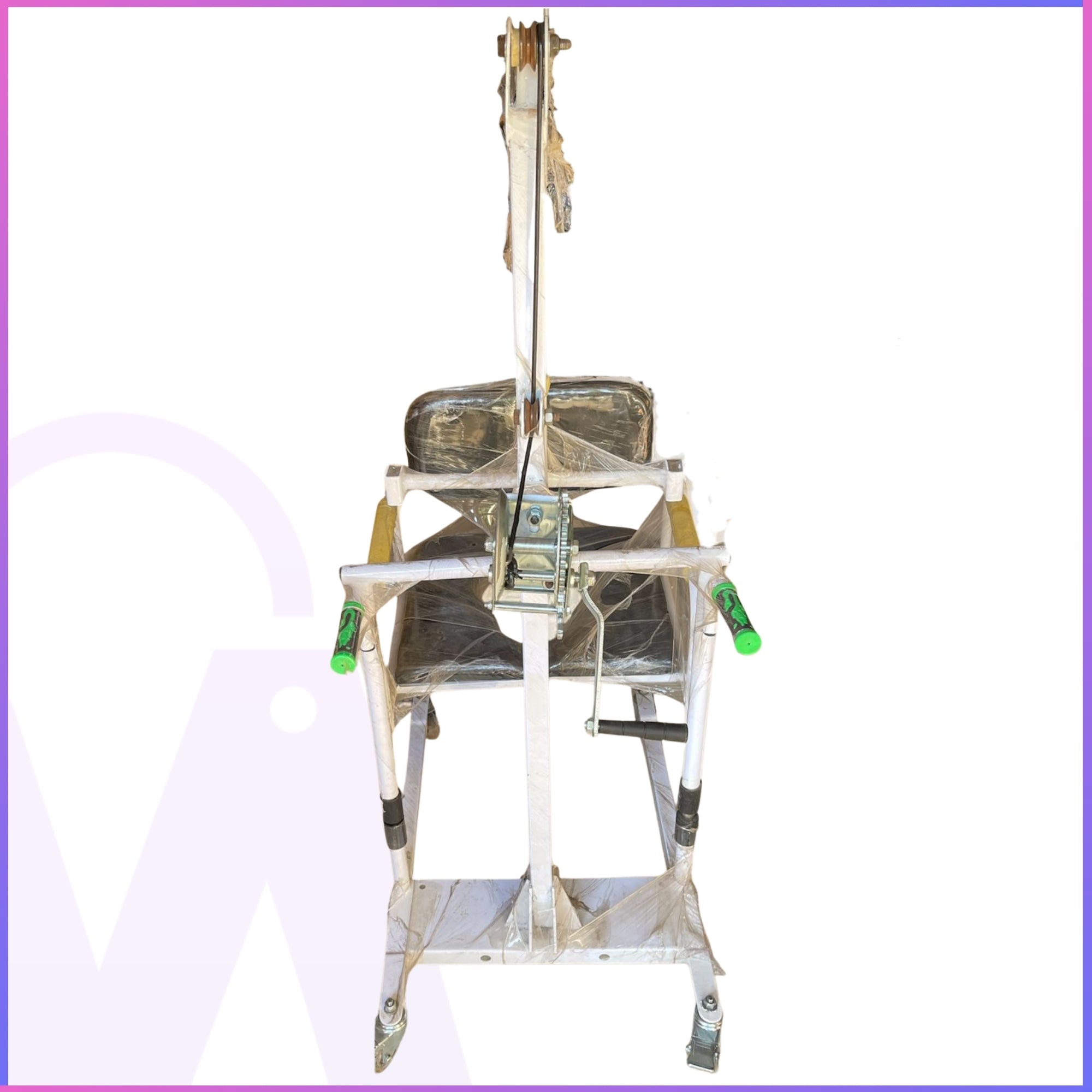 The Transforming Commode Chair (with Mechanical Winch Technology)