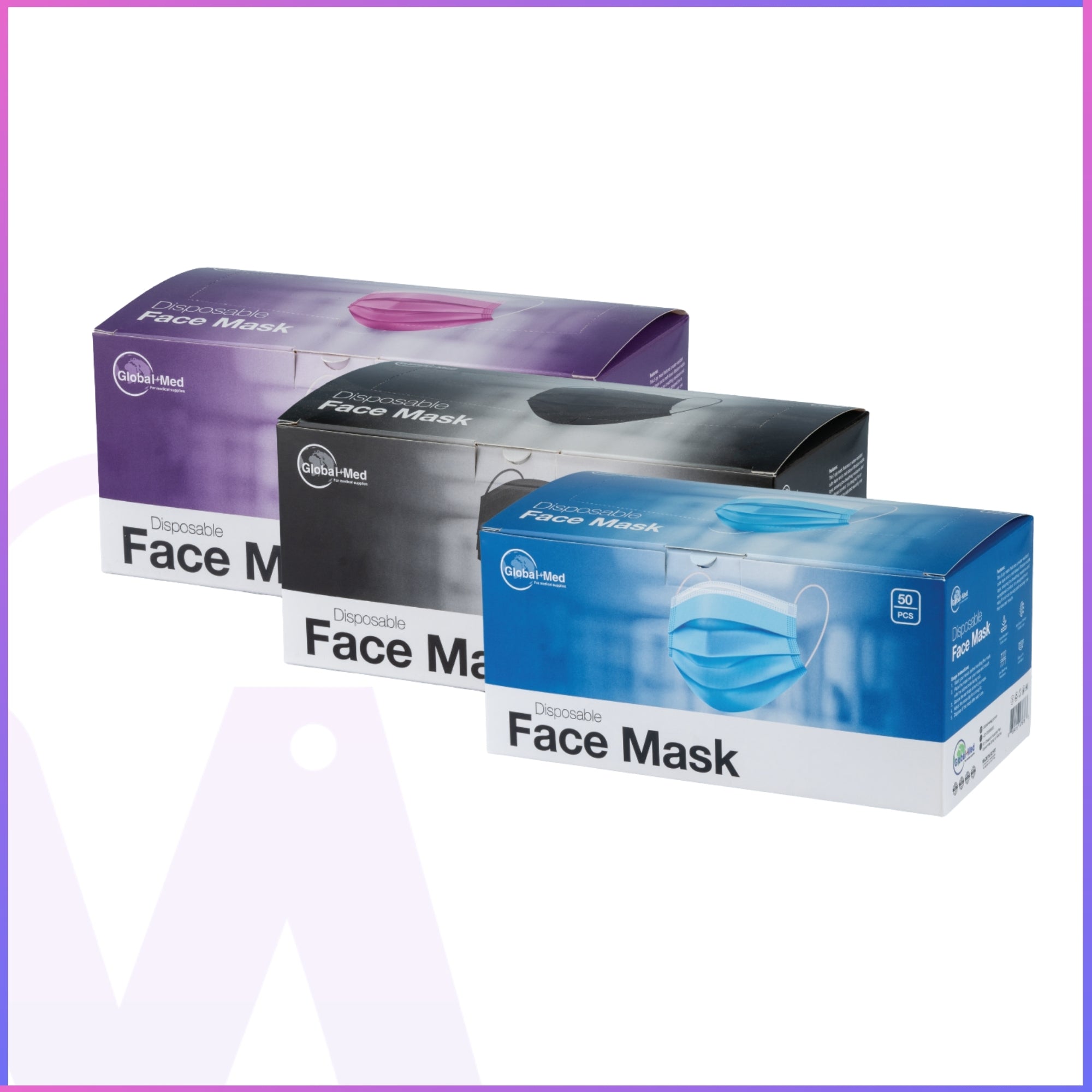 Disposable Face Mask – 3-Ply with Melt-Blown Filter