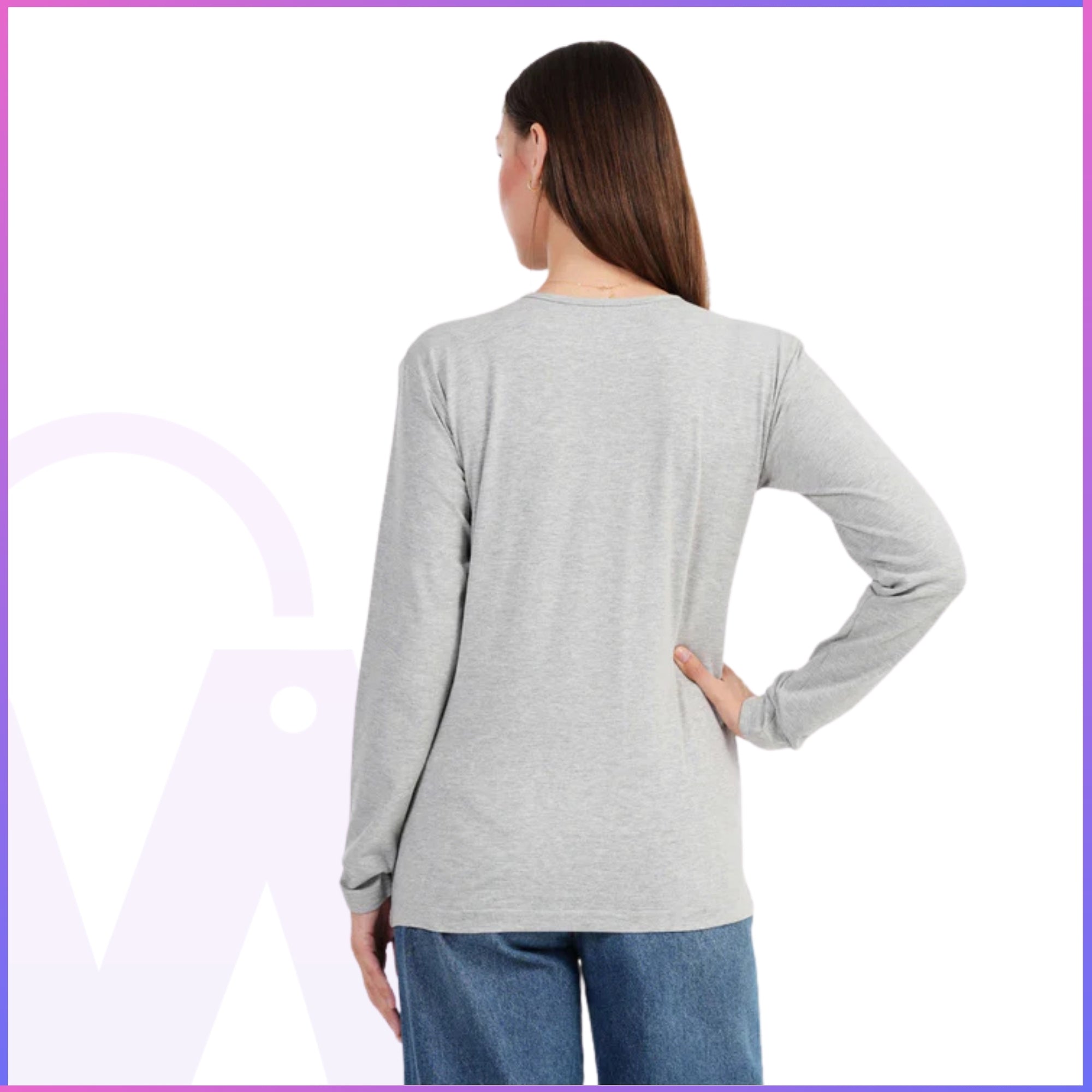 Cotton Lycra Long Sleeve Top - Women