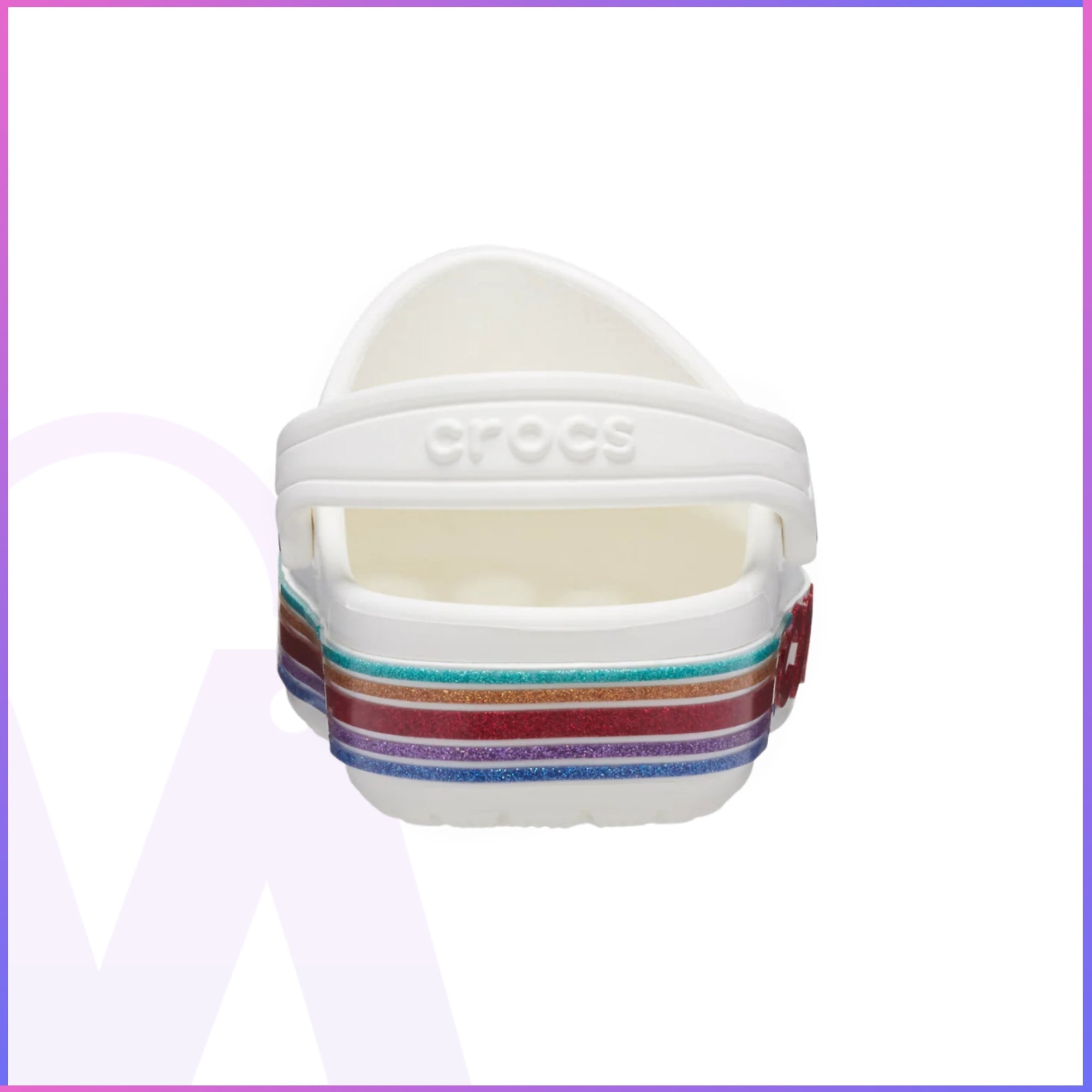 Crocs Babayan Rainbow Glitter Clog Kids