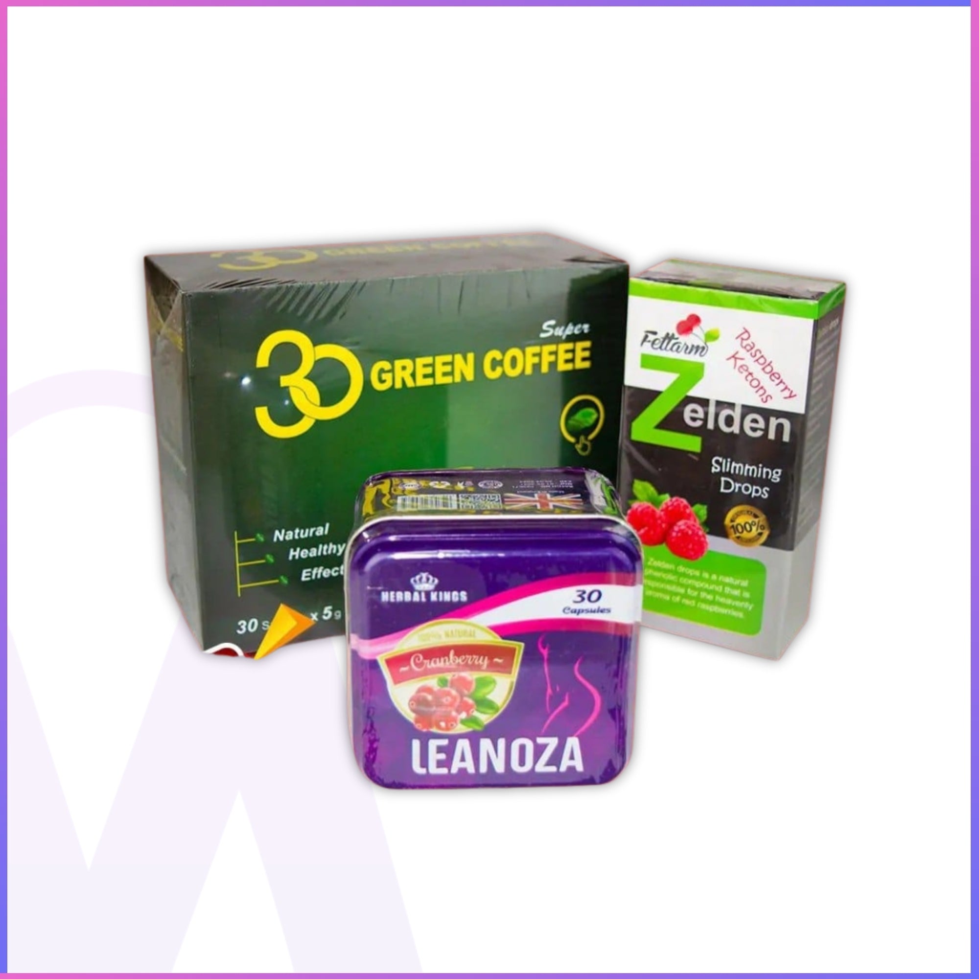 Leanoza Slimming Course – Pills, Drops & Super Green Coffee Herbs