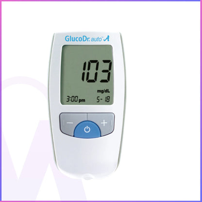 جهاز قياس سكر الدم جلوكو دكتور أوتو إيه - صنع في كوريا | ٢٥ شريطًا مجانيًا | فحص سهل ودقيق