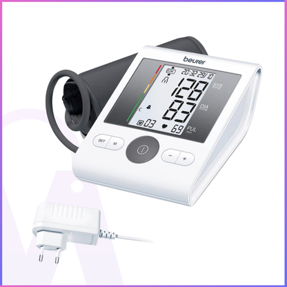 Beurer BM28 Upper Arm Blood Pressure Monitor + Adapter