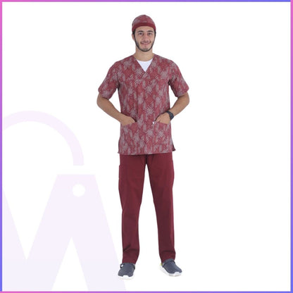 Dr. Flexi Men’s Printed Scrubs – Stylish & Comfortable Workwear