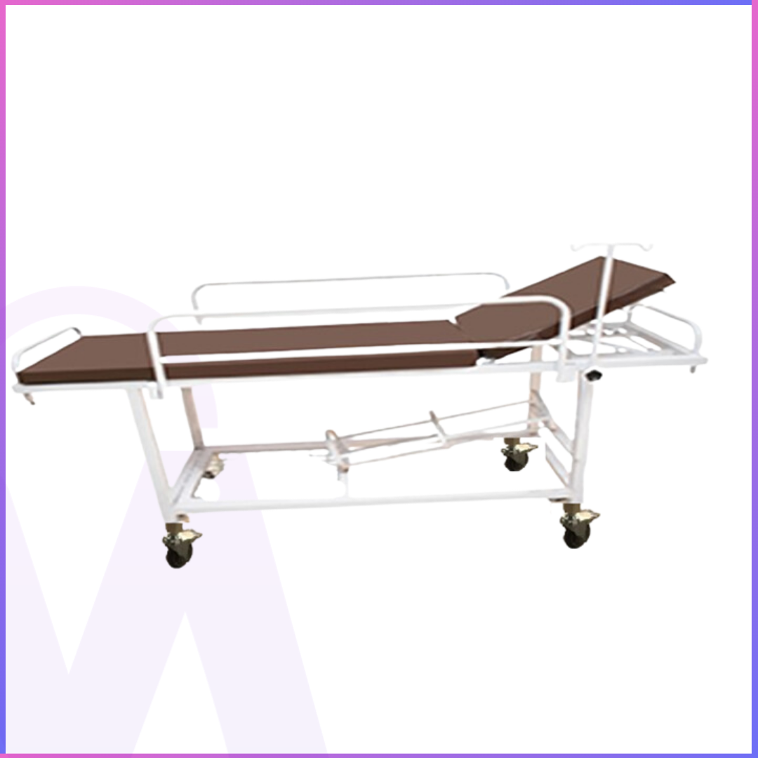 Patient Transport Trolley – High-Quality Steel Frame with Premium Finish