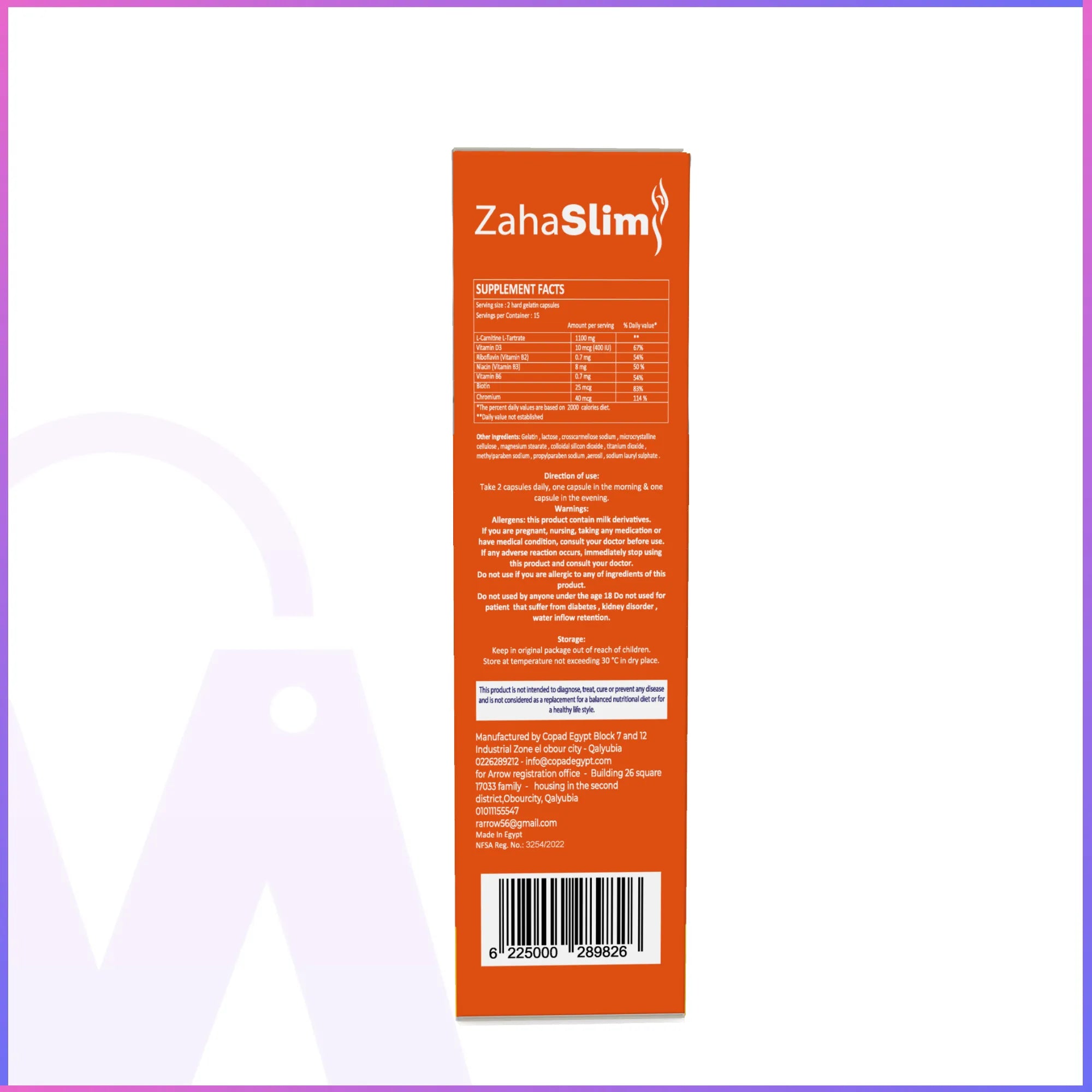 Zaha Slim 30 Hard Gelatin Capsules