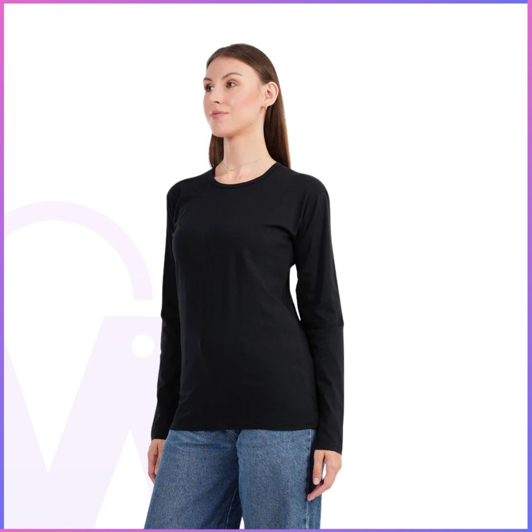Cotton Lycra Long Sleeve Top