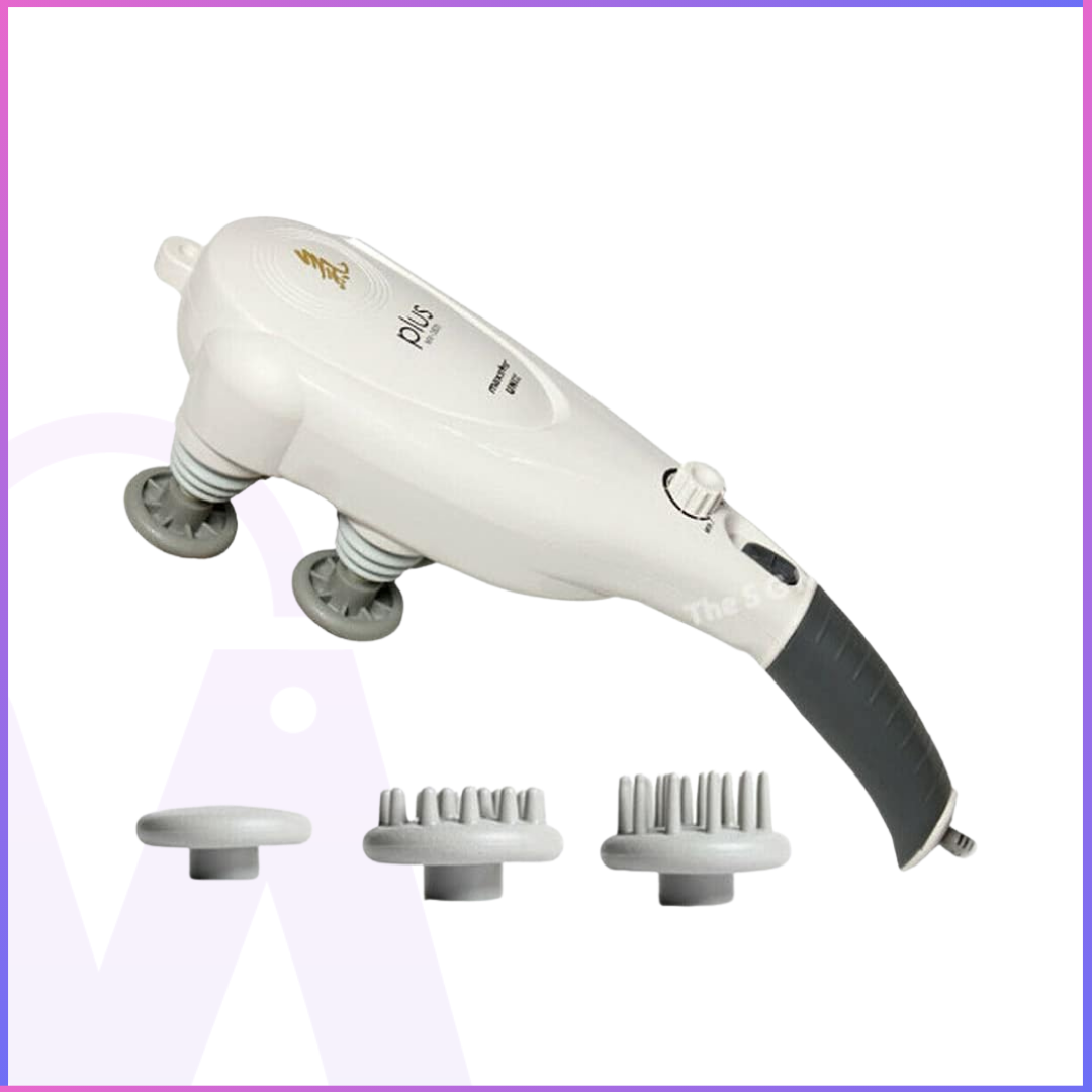 Full Body Massage Hand-Held Machine - Panda MX-3500 ( 4 Heads 3 Kinds Head Caps)