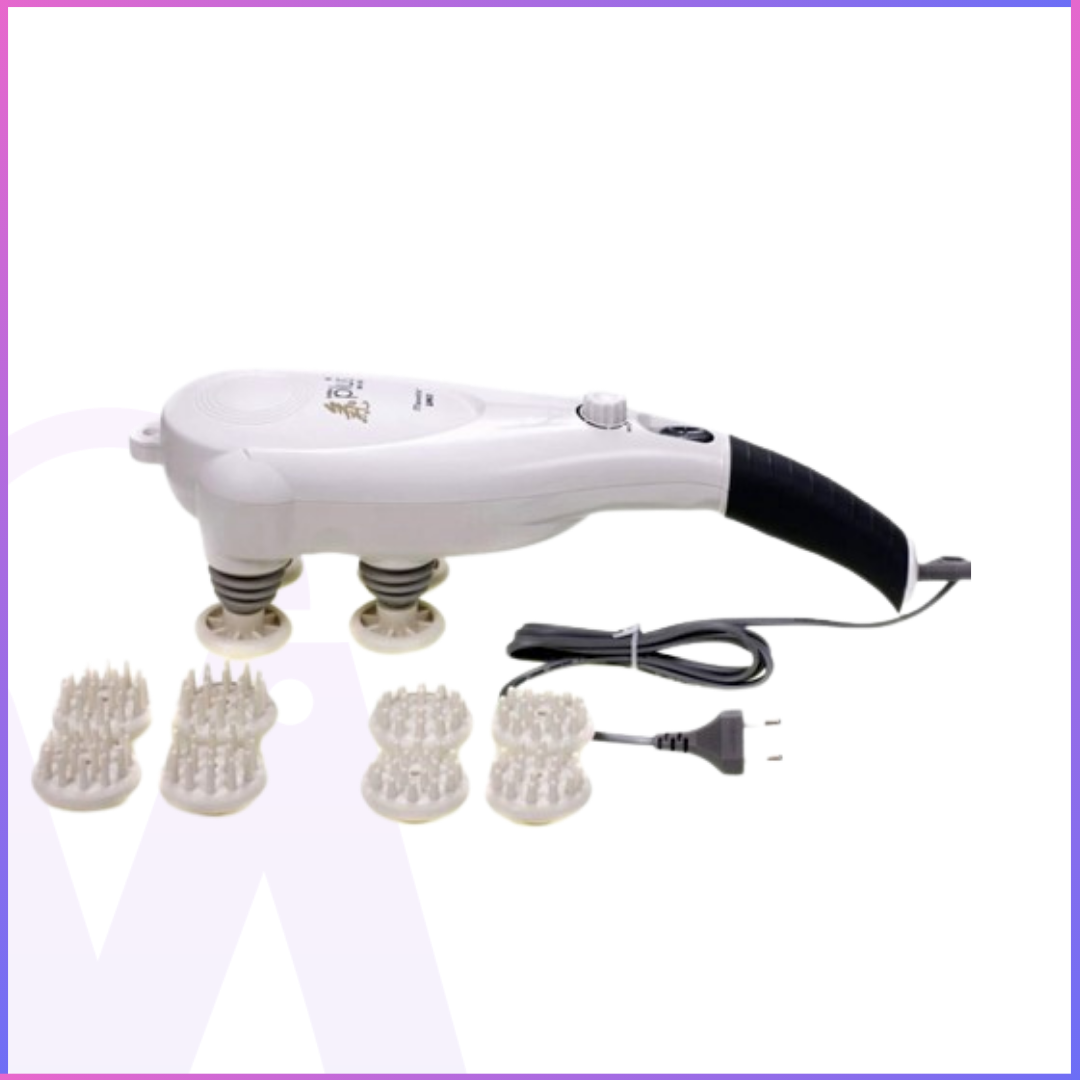 Full Body Massage Hand-Held Machine - Panda MX-3500 ( 4 Heads 3 Kinds Head Caps)
