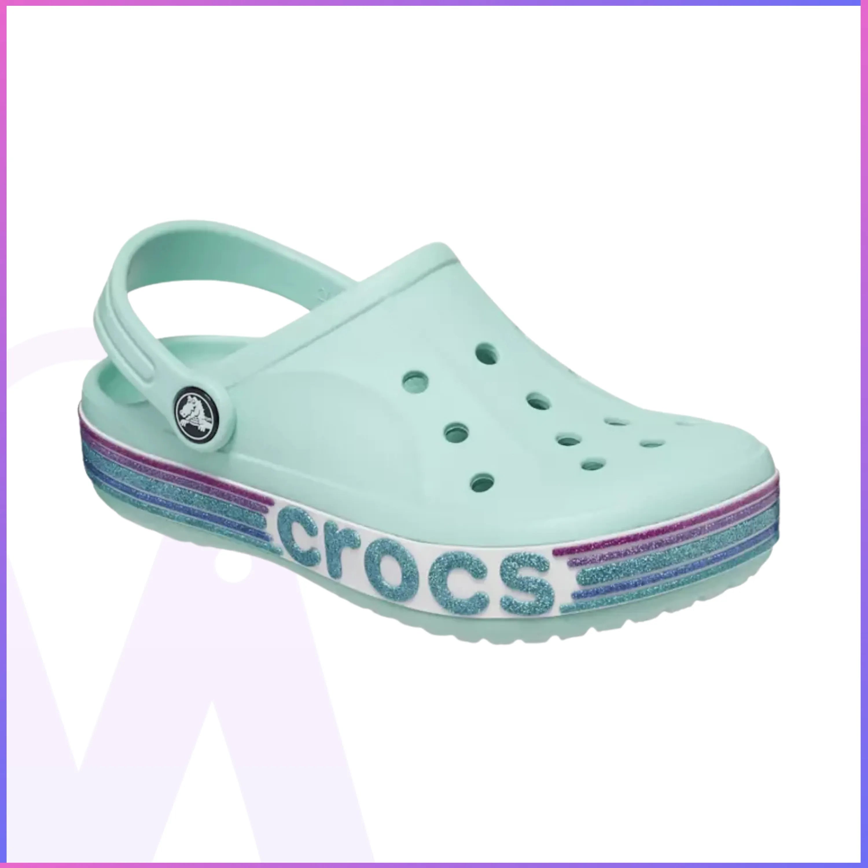 Crocs Babayan Rainbow Glitter Clog Kids