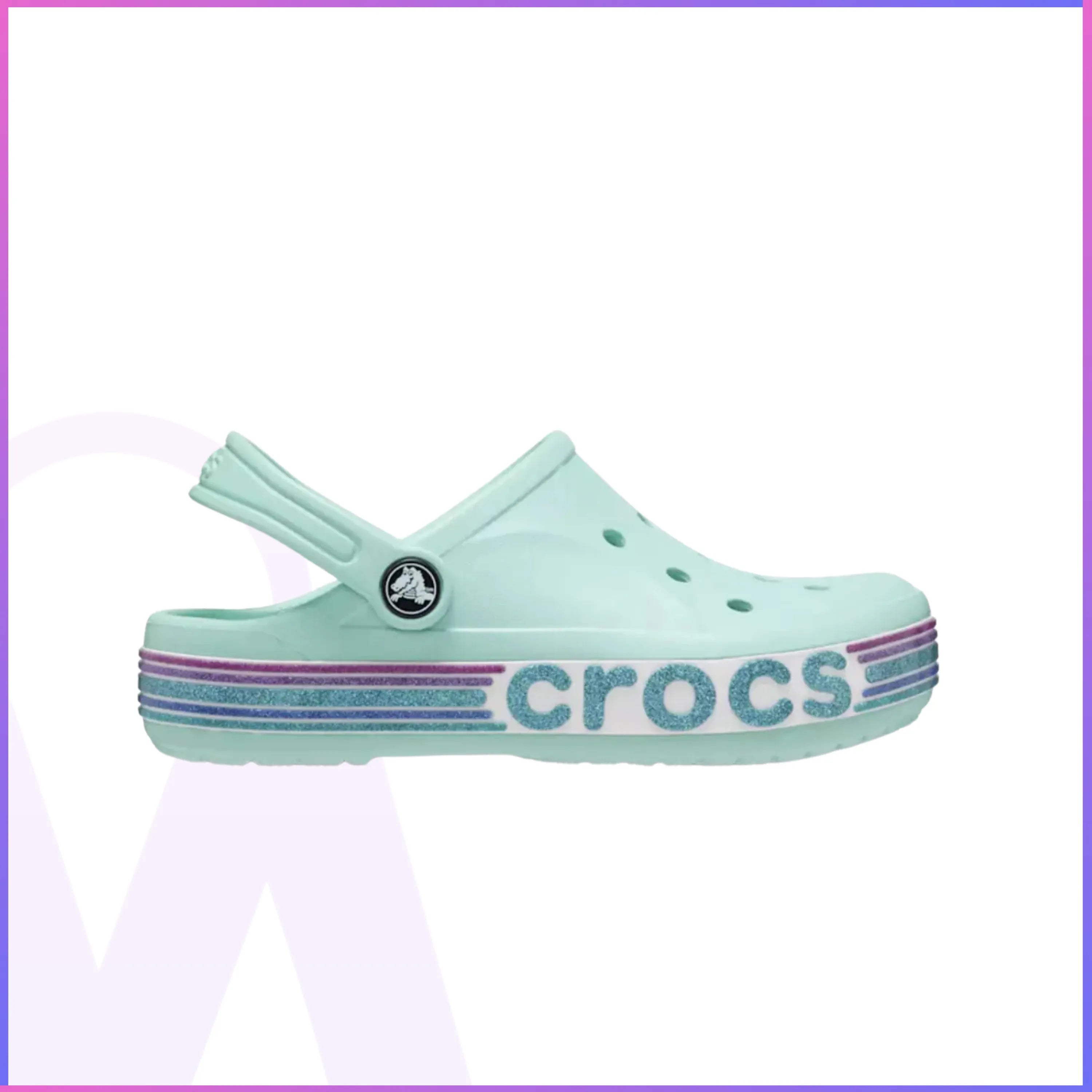 Crocs Babayan Rainbow Glitter Clog Kids
