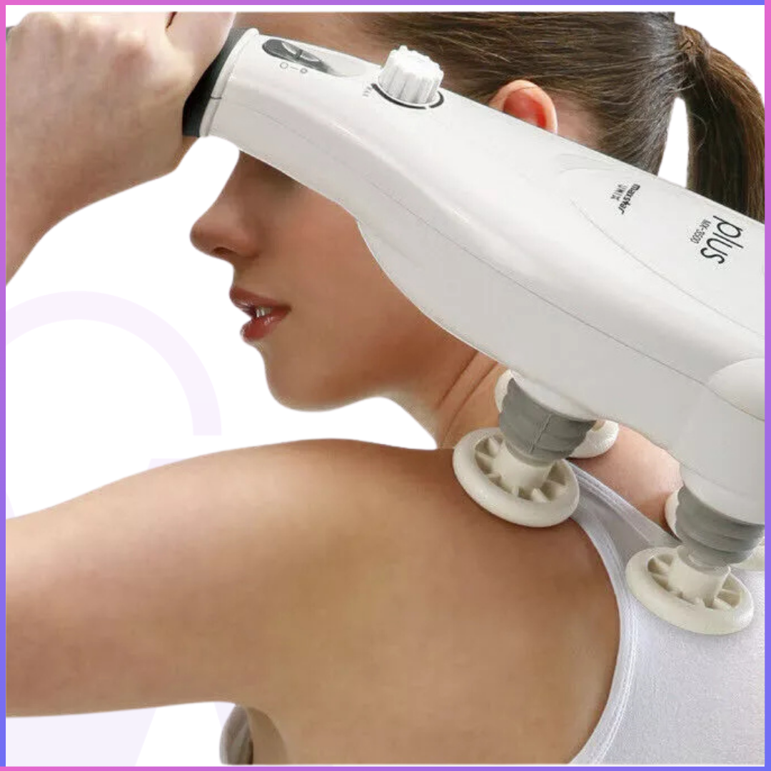 Full Body Massage Hand-Held Machine - Panda MX-3500 ( 4 Heads 3 Kinds Head Caps)