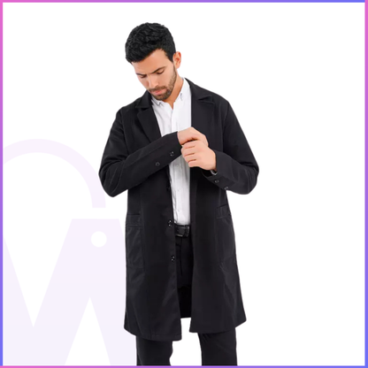 Premium Long Lab Coat - Men