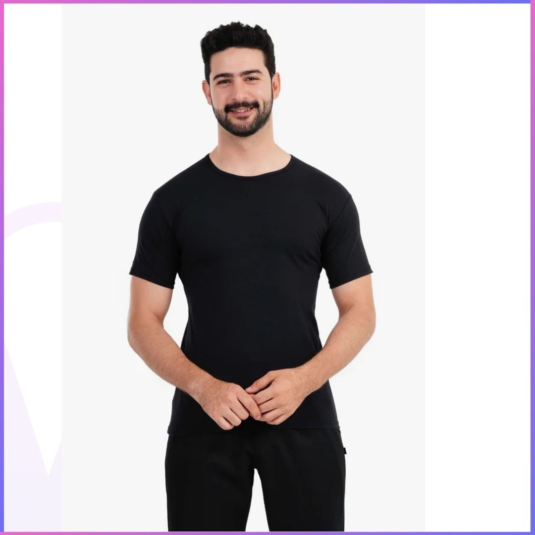 Cotton Lycra Undershirt – Short Sleeve