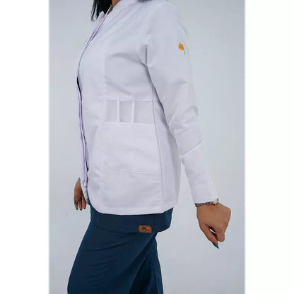 Half Collar Lab Coat - Female (Short)