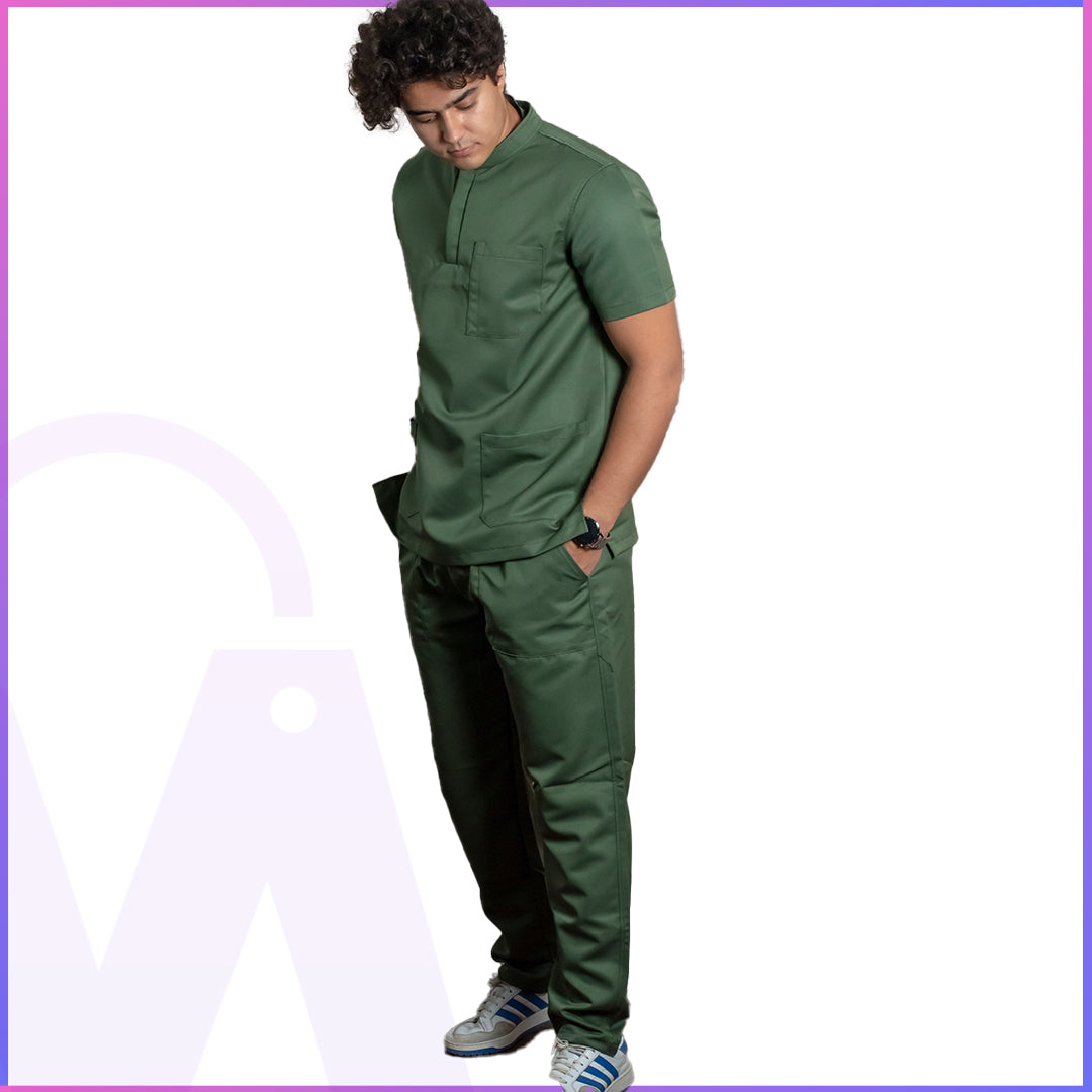 Half-Collar Scrub - Men