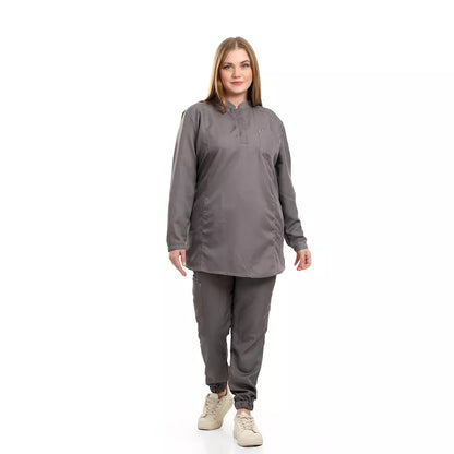 Female Half Collar Scrub (Full Sleeves)