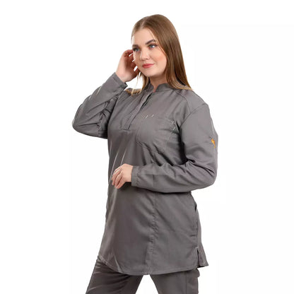 Female Half Collar Scrub (Full Sleeves)