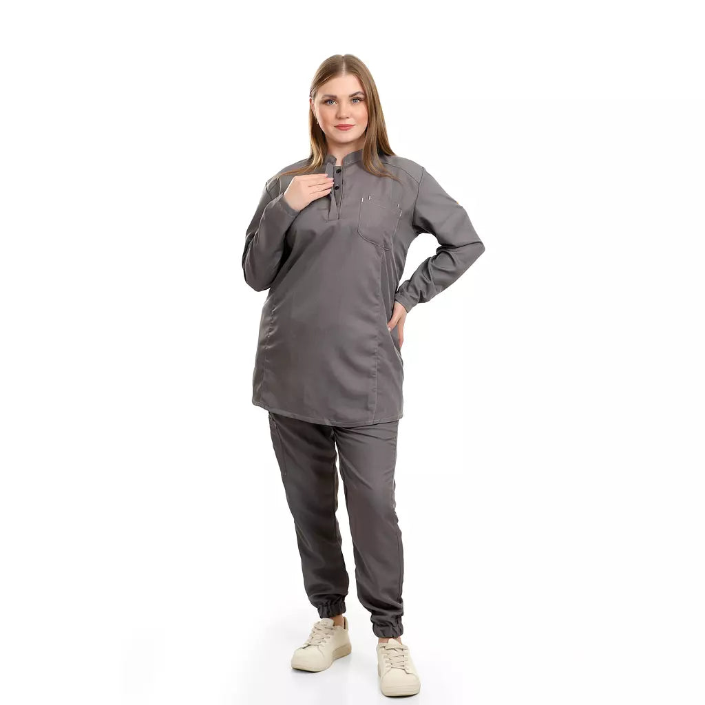 Female Half Collar Scrub (Full Sleeves)