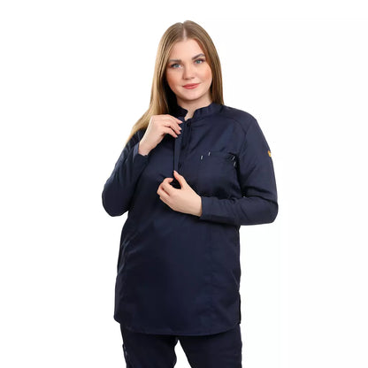 Female Half Collar Scrub (Full Sleeves)