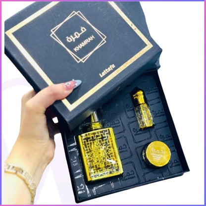 Lattafa Khamrah Gift Set - The Complete Luxury Fragrance Experience