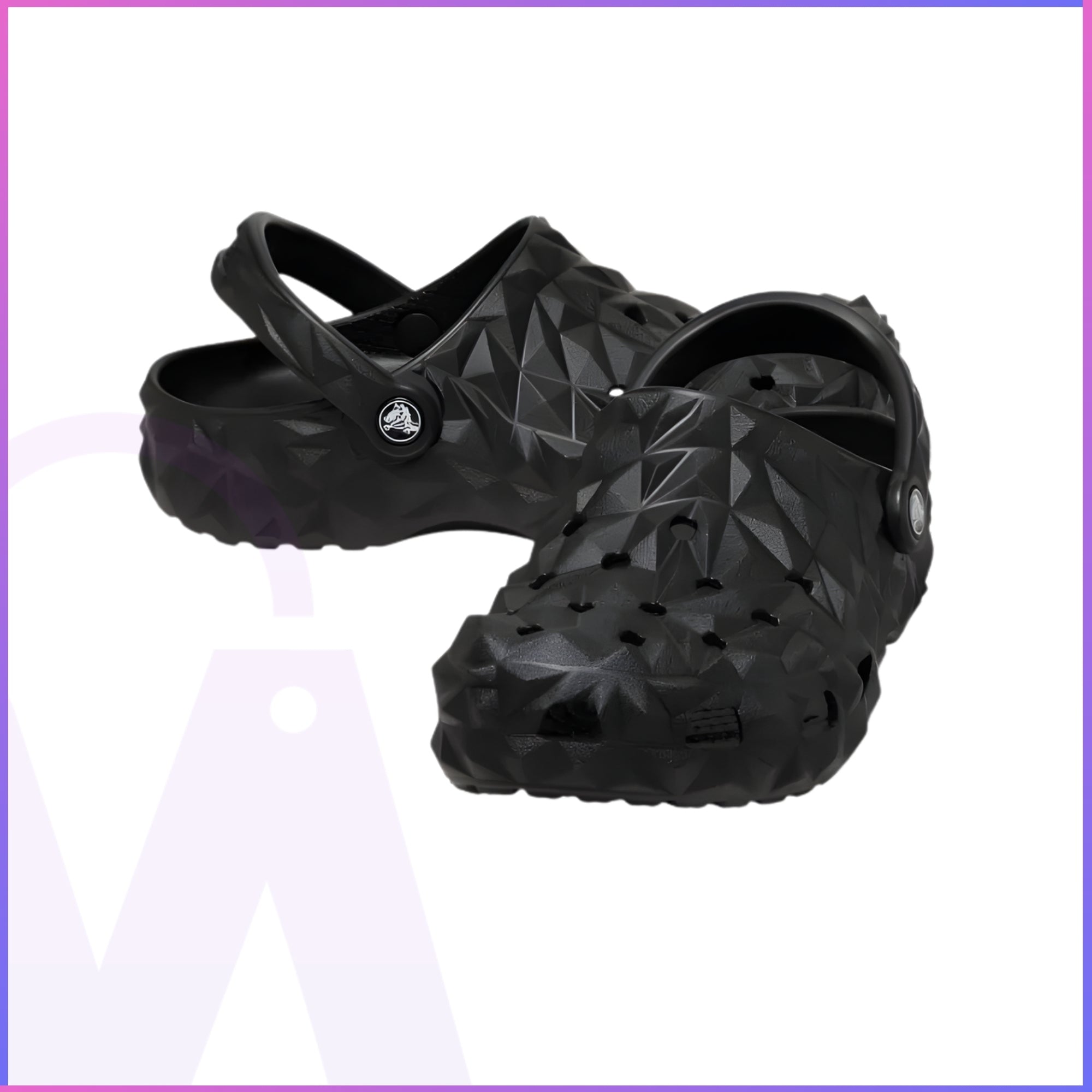 Unisex Crocs Classic Geometric Clog - Black