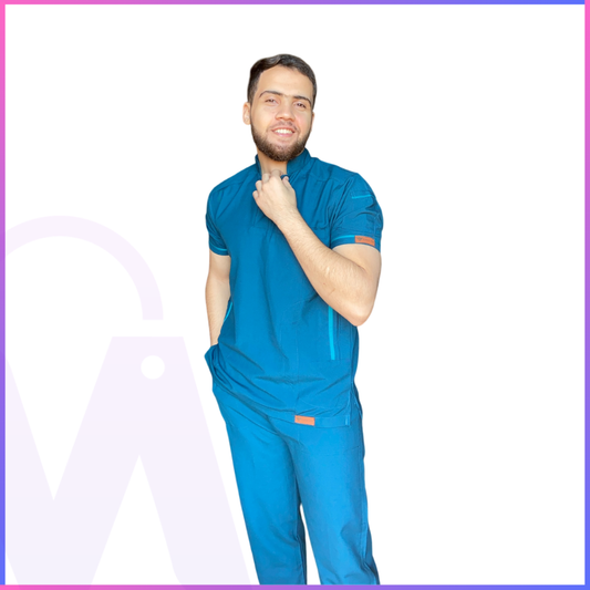 Men's Short-Sleeve Medical Scrub