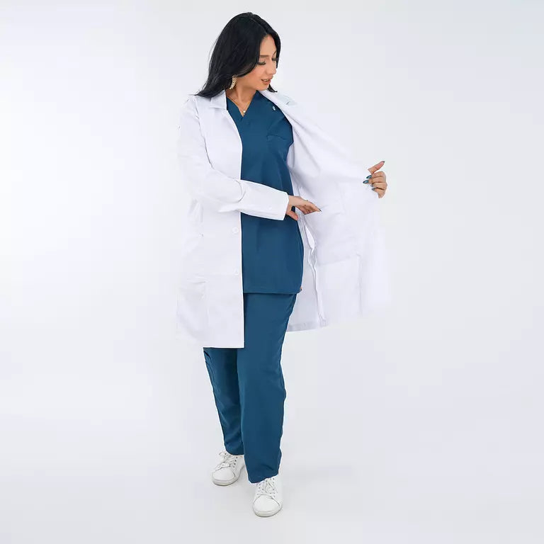 Premium Long Lab Coat - Women