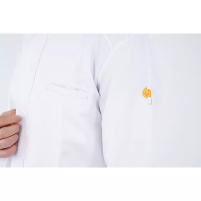 Half Collar Lab Coat with Zipper - Men