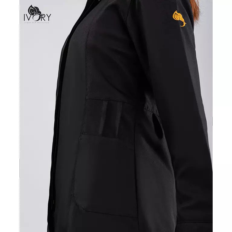 Half Collar Lab Coat - Female (Short)