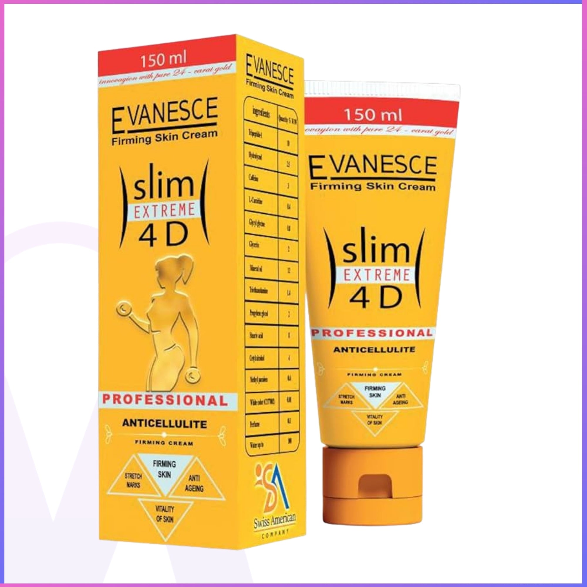 EVANESCE Slim Extreme 4D – Localized Slimming & Body Sculpting Cream (150 ml)