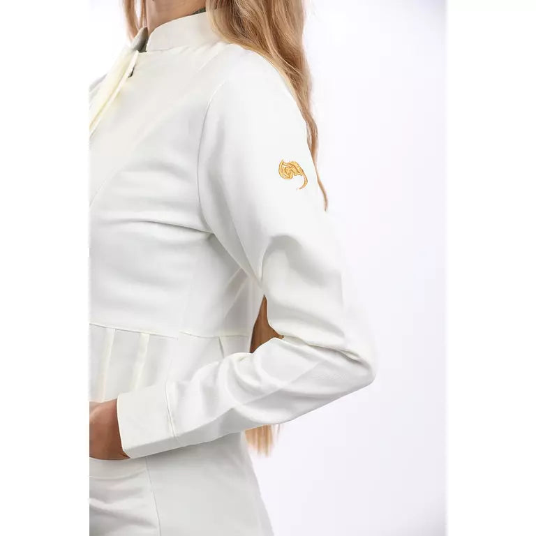 Female Half Collar Lab Coat (Long)